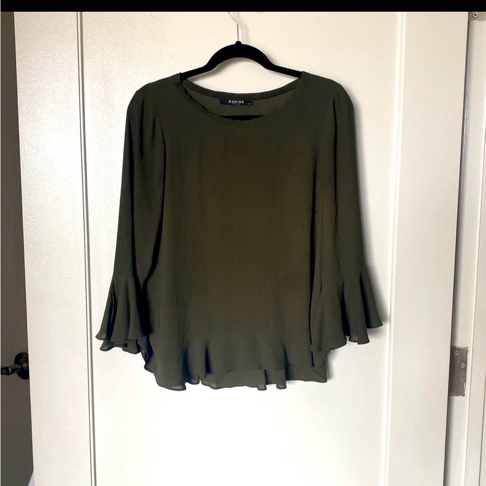 Blouse dark green made in Italy